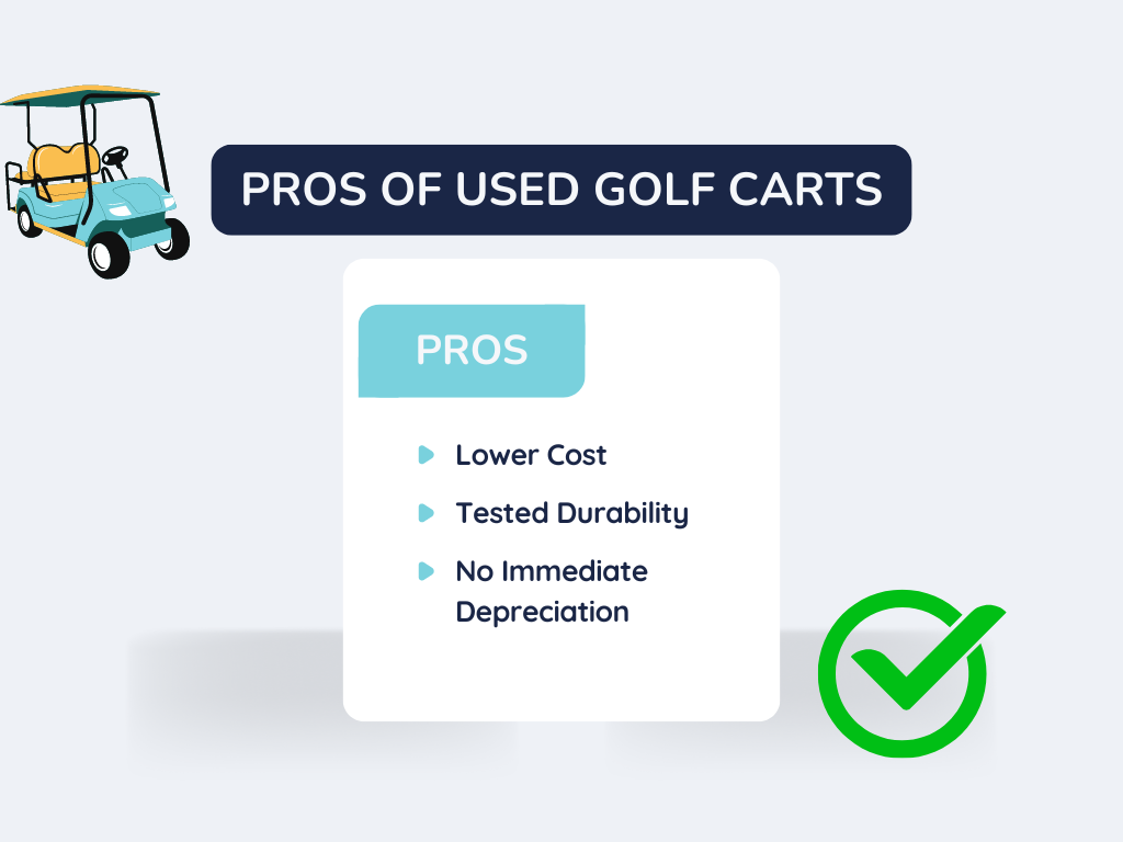 new vs used golf cart